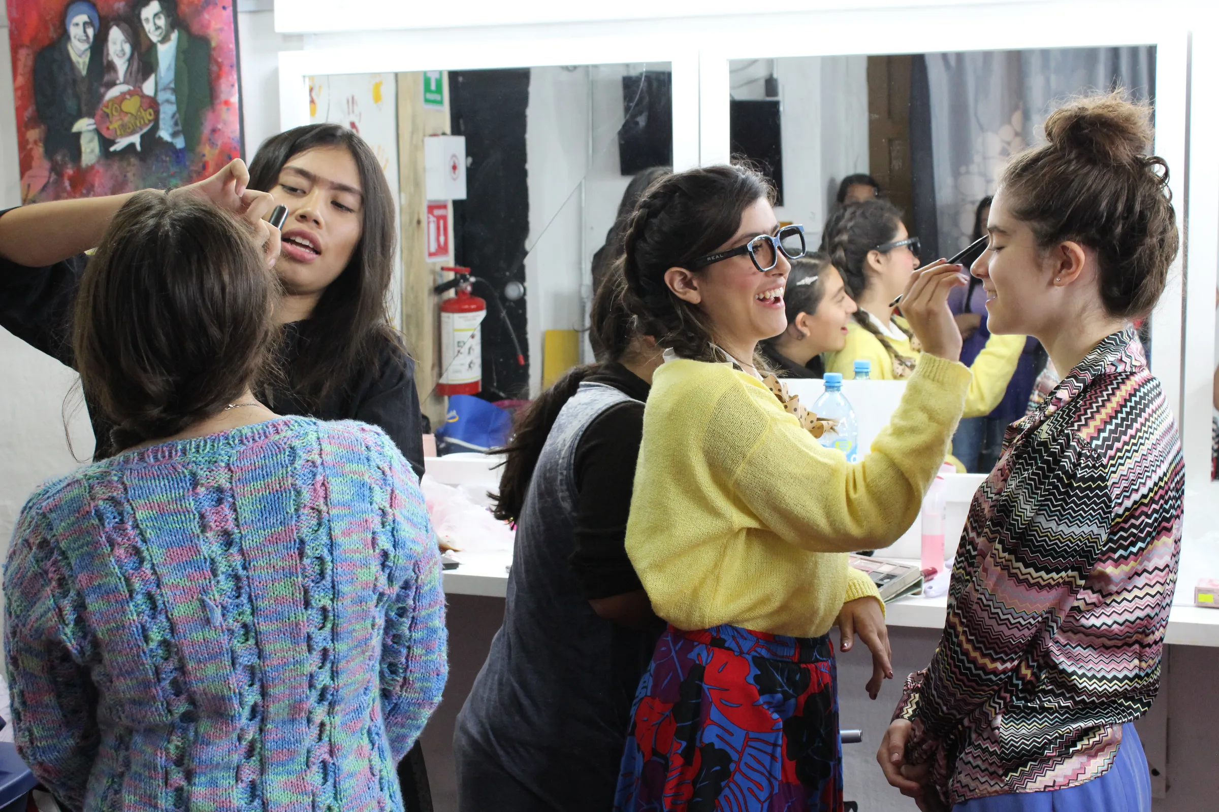 Clase del taller de teatro